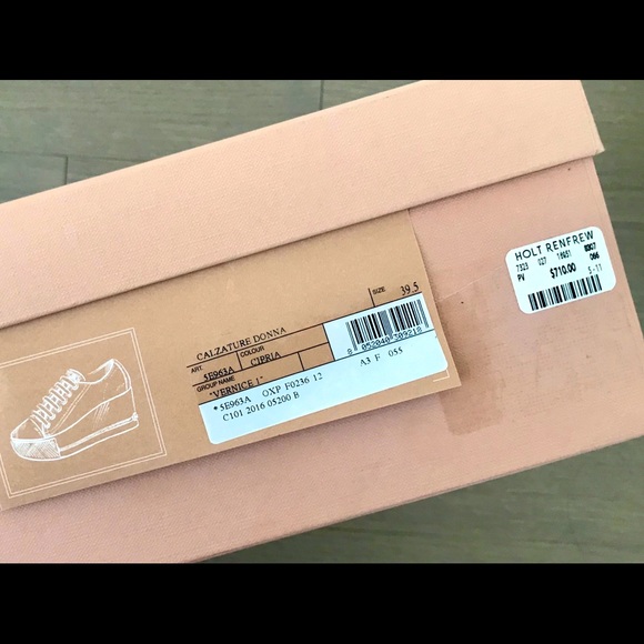 MIU MIU Platform Pointy Cap Toe Sneaker - Picture 2 of 4